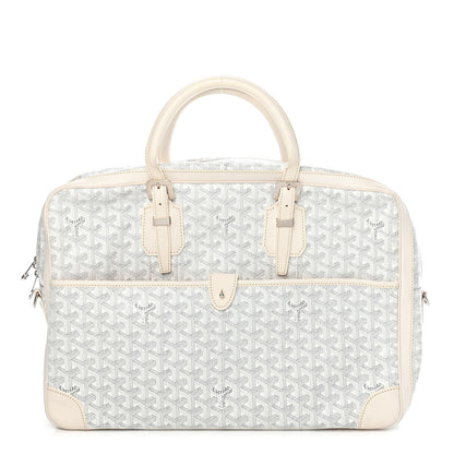 Goyard Goyardine Ambassade MM Briefcase White 1 of 7