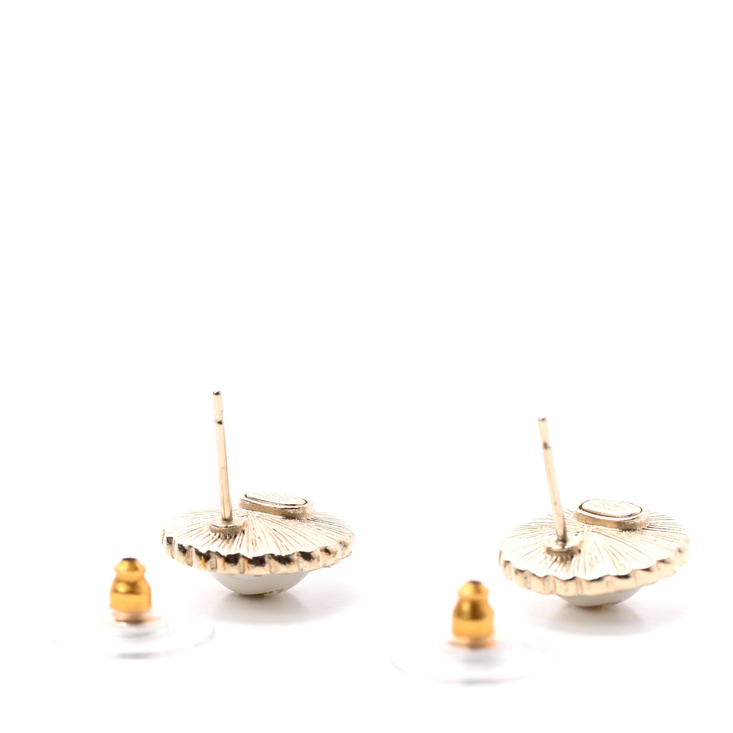 Chanel Pearl CC Round Earrings 3 of 4