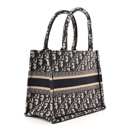 Christian Dior Oblique Small Book Tote Blue Multicolor 3 of 11