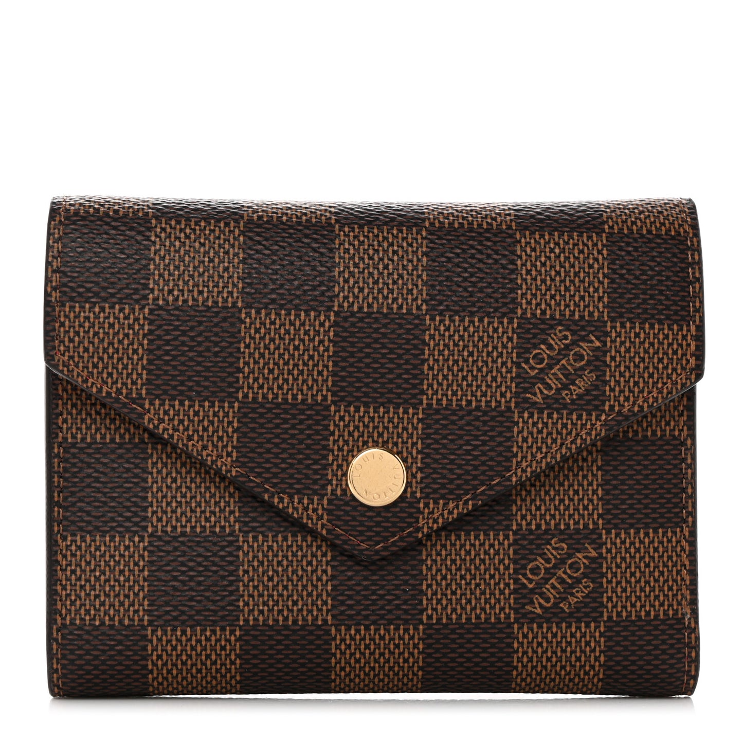 Damier Ebene Victorine Wallet Cherry