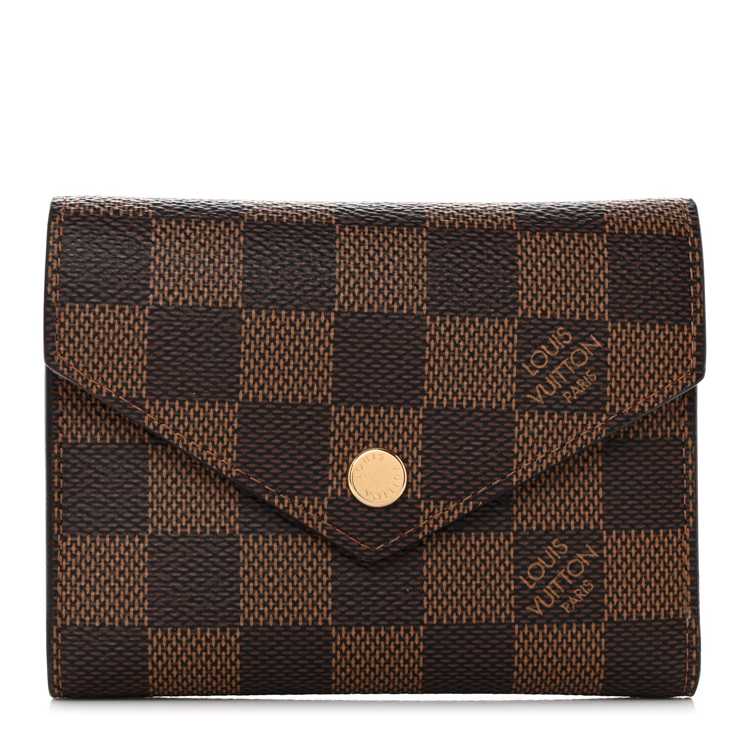 Louis Vuitton Damier Ebene Victorine Wallet Cherry 1 of 6