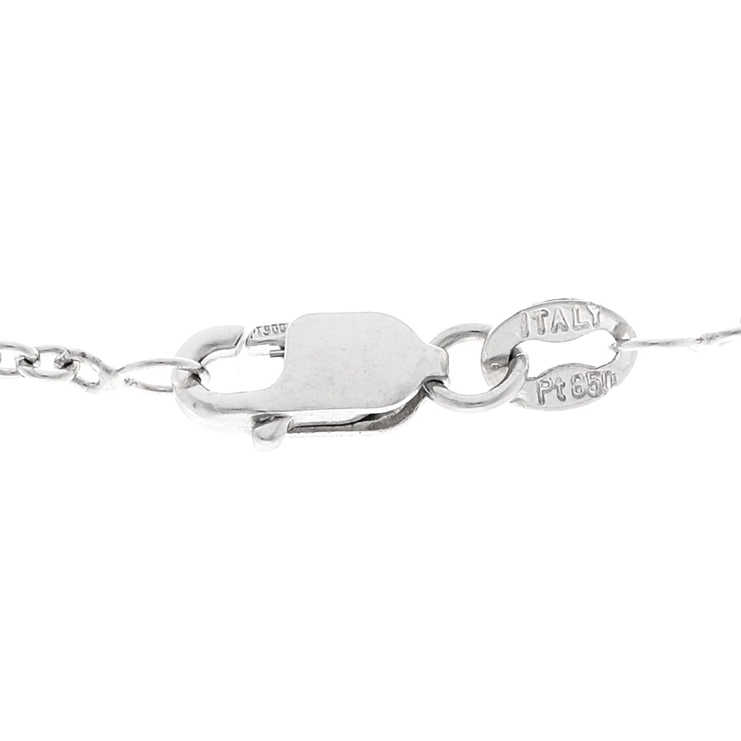 Platinum Diamond Fleurette Pendant Necklace