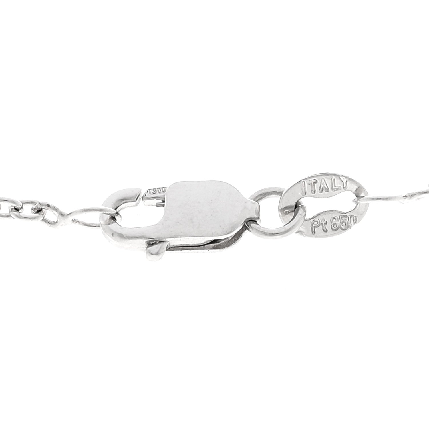 Van Cleef & Arpels Platinum Diamond Fleurette Pendant Necklace 5 of 5