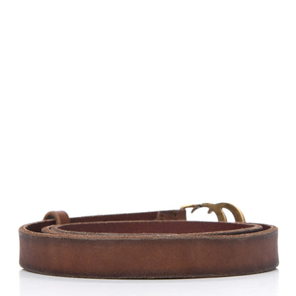 Gucci Faded Calfskin Double G 20mm Belt 80 32 Cuir 2 of 7