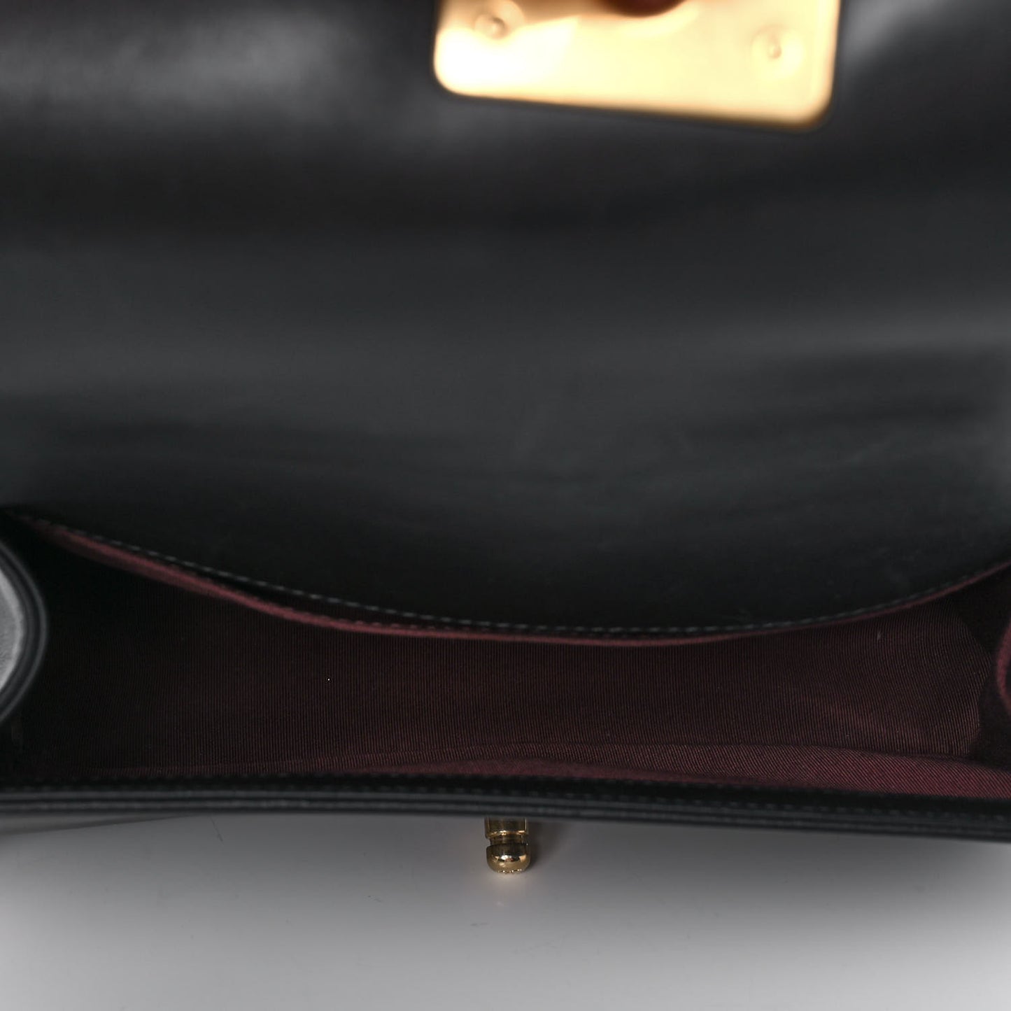 Caviar Suede Calfskin Chevron Medium Boy Flap Black