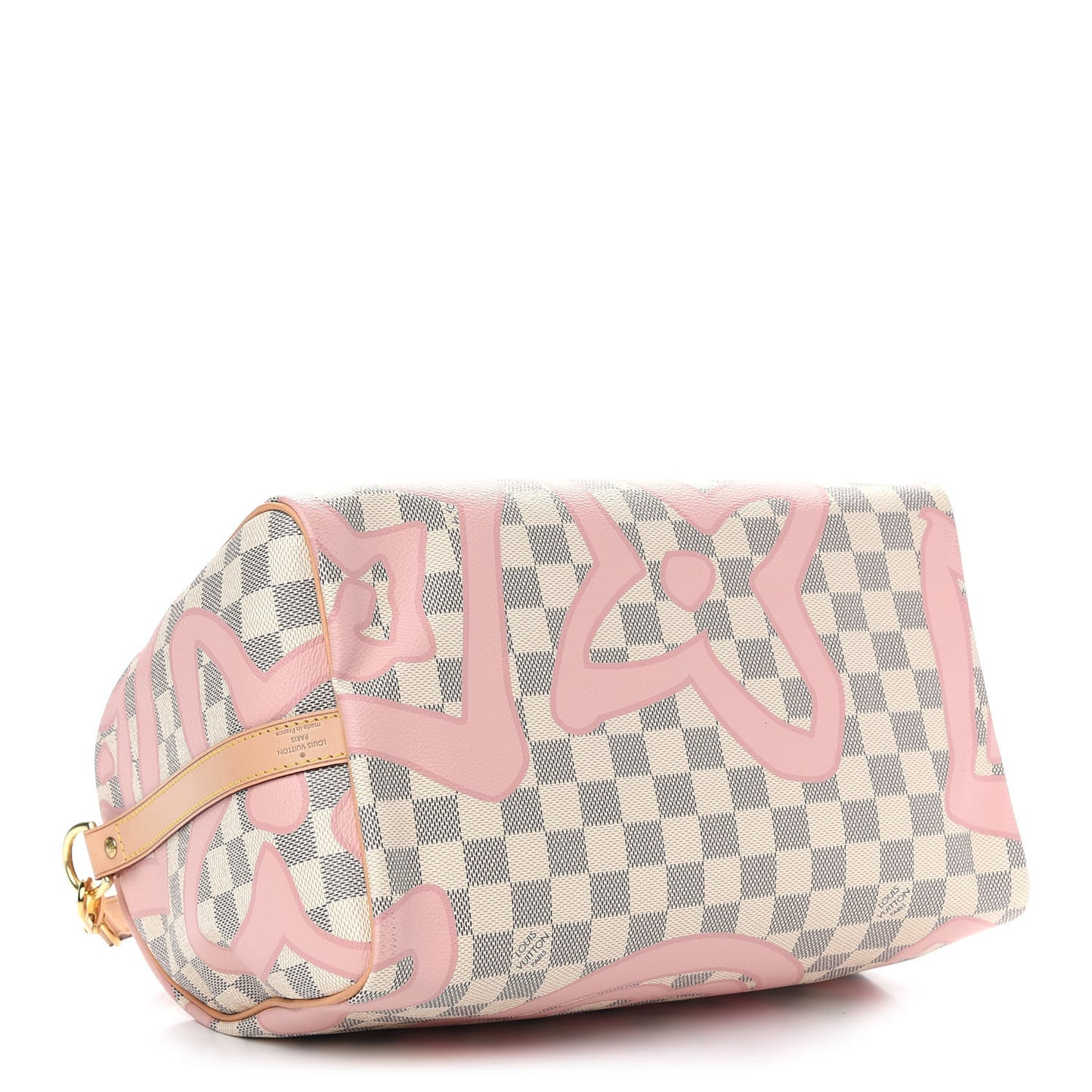 Damier Azur Tahitienne Speedy Bandouliere 30 Rose Ballerine