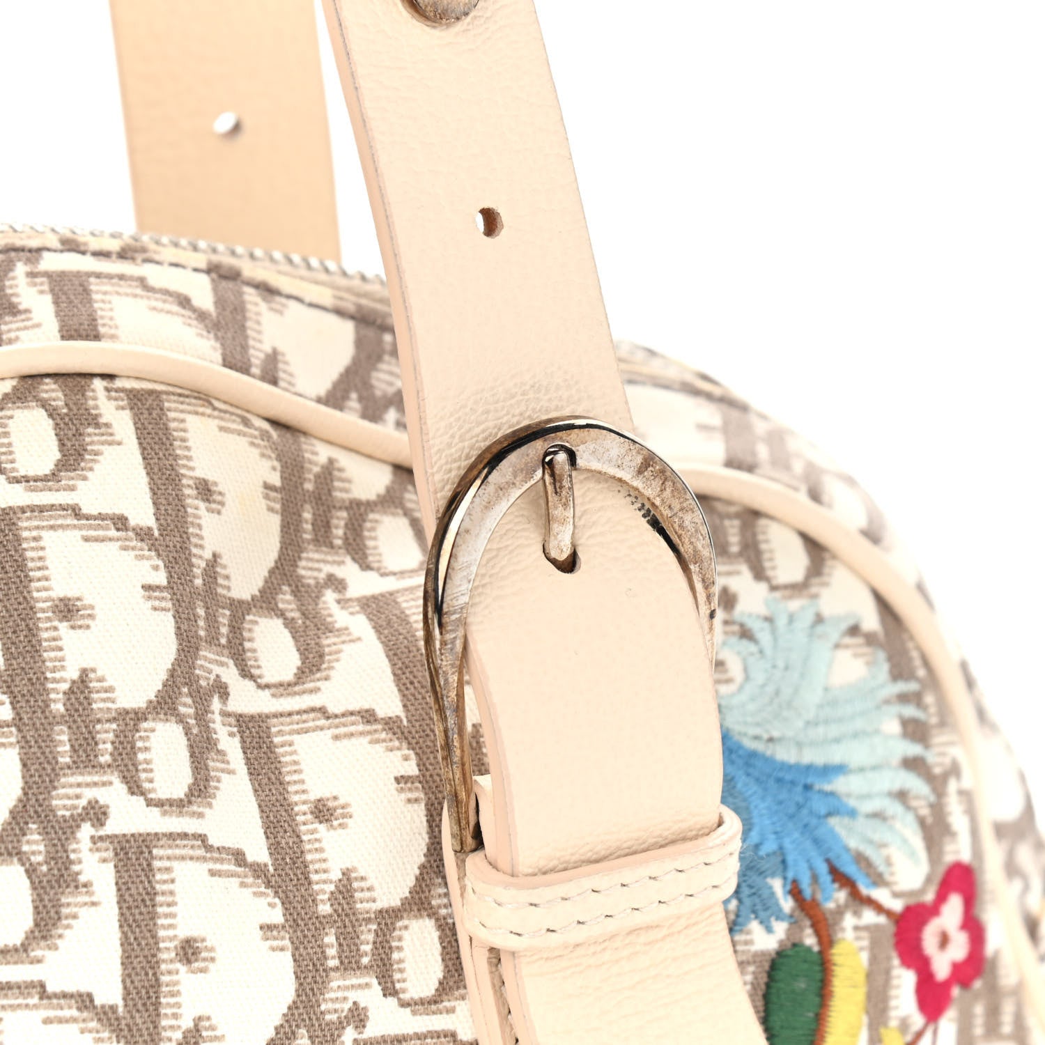 Christian Dior Monogram Vintage Flowers Small Bowler Beige 11 of 13