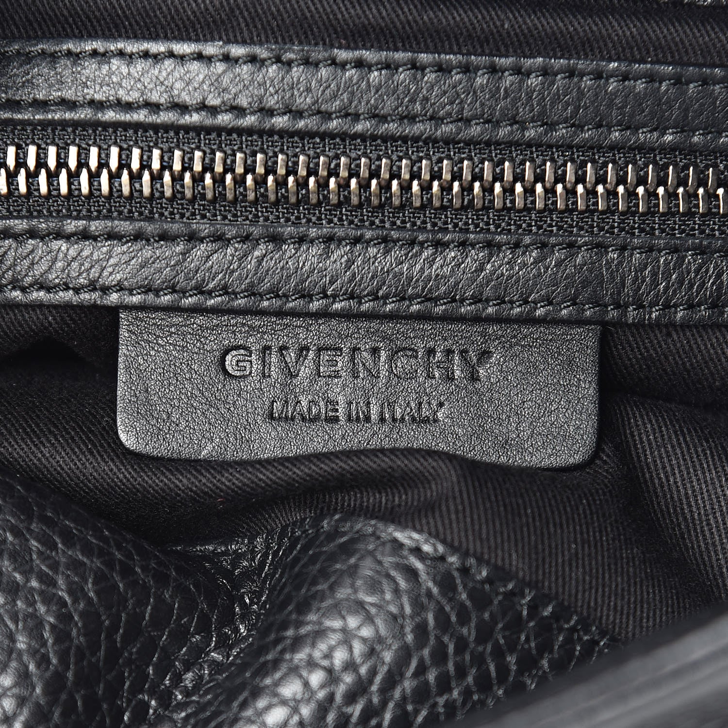 Givenchy Pebbled Calfskin Large HDG Flat Tote Black 8 of 10