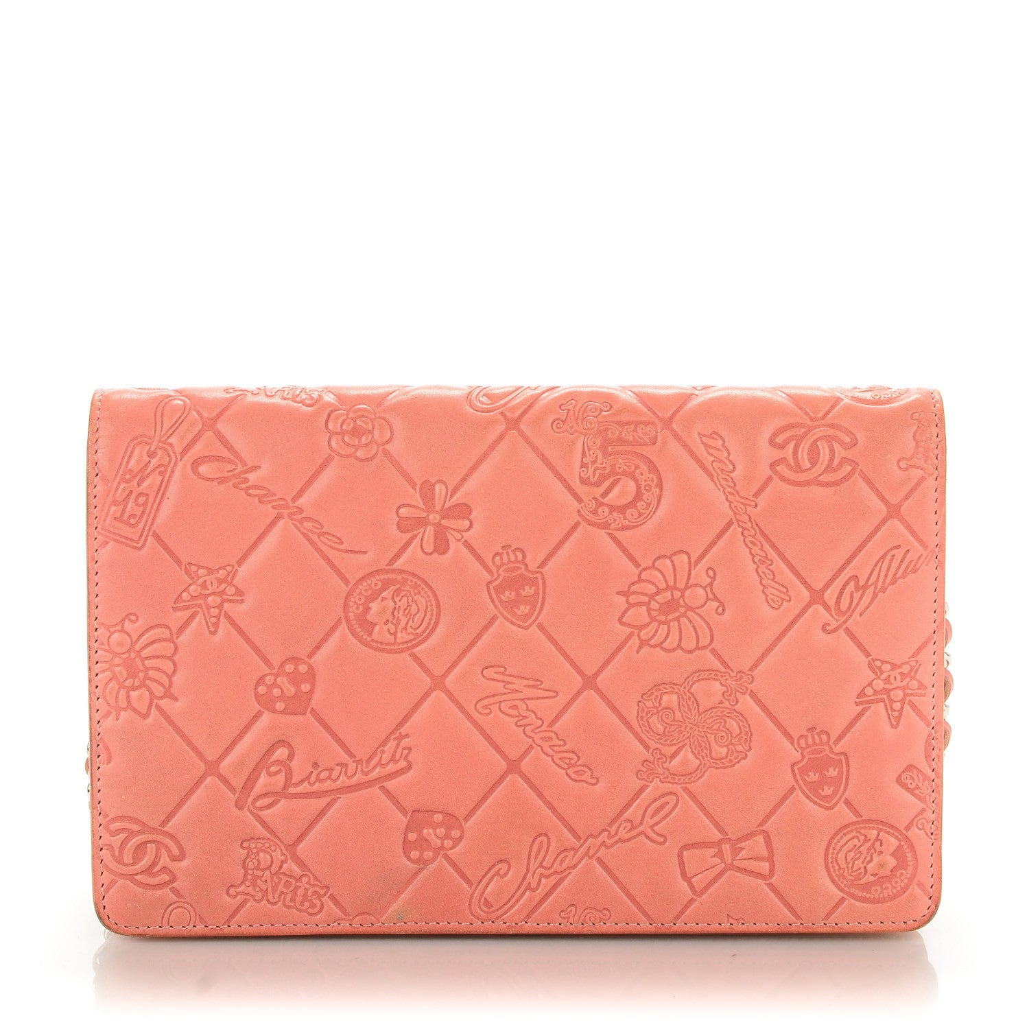 Chanel Lambskin Lucky Charms Symbols Wallet on Chain WOC Pink 1 of 8