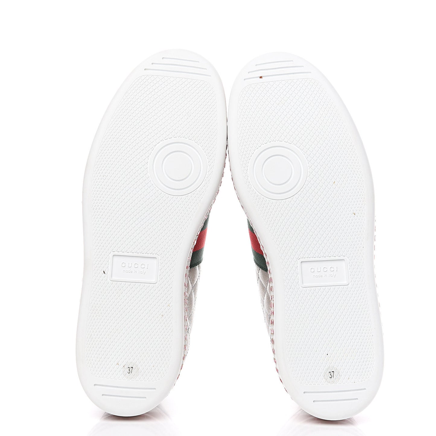 Laminated Nappa Crystal Web Bee Embroidered Trapuntata Womens Ace Platform Sneakers 37 Argento