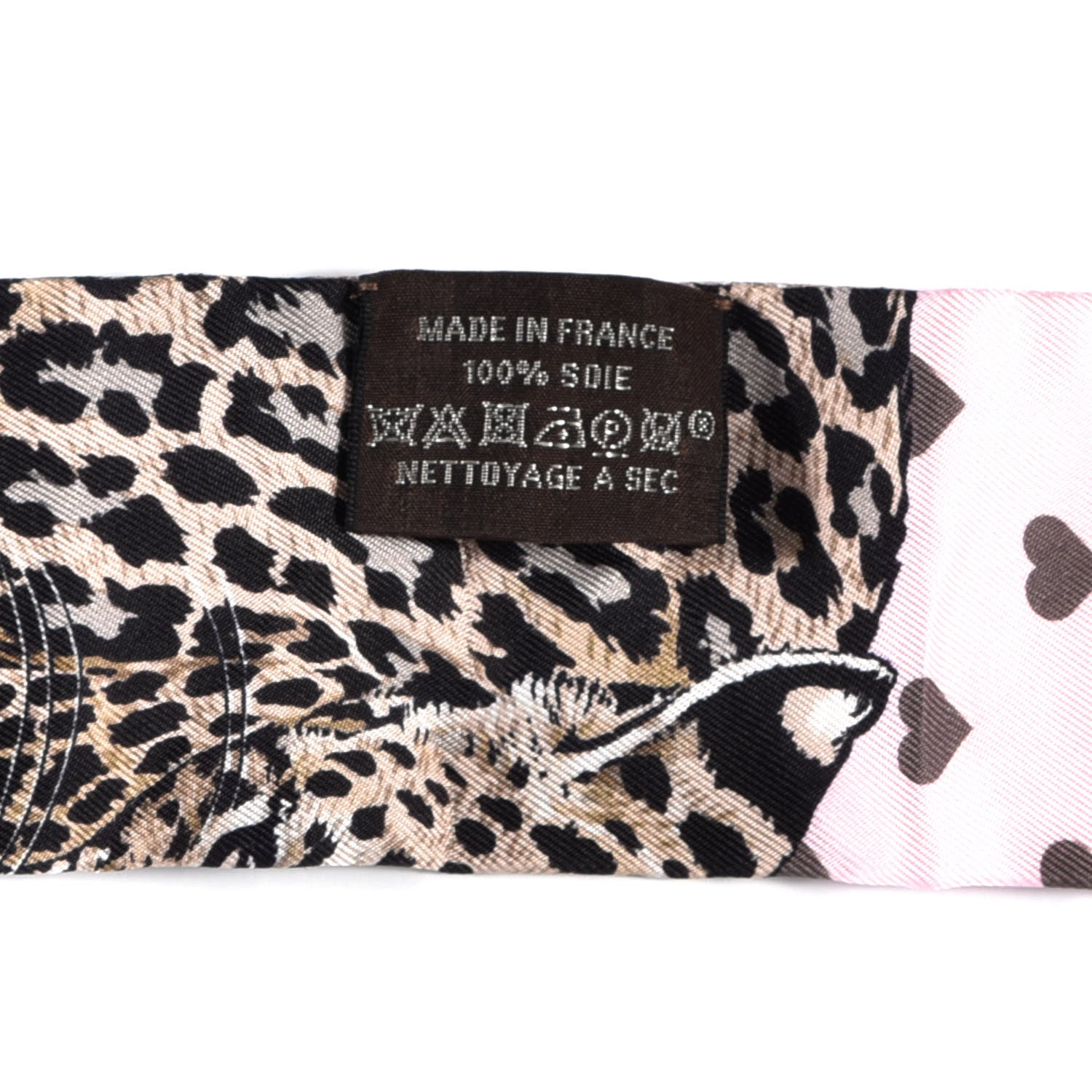 Hermes Silk Jungle Love Love Twilly Rose Pale Etoupe 3 of 3