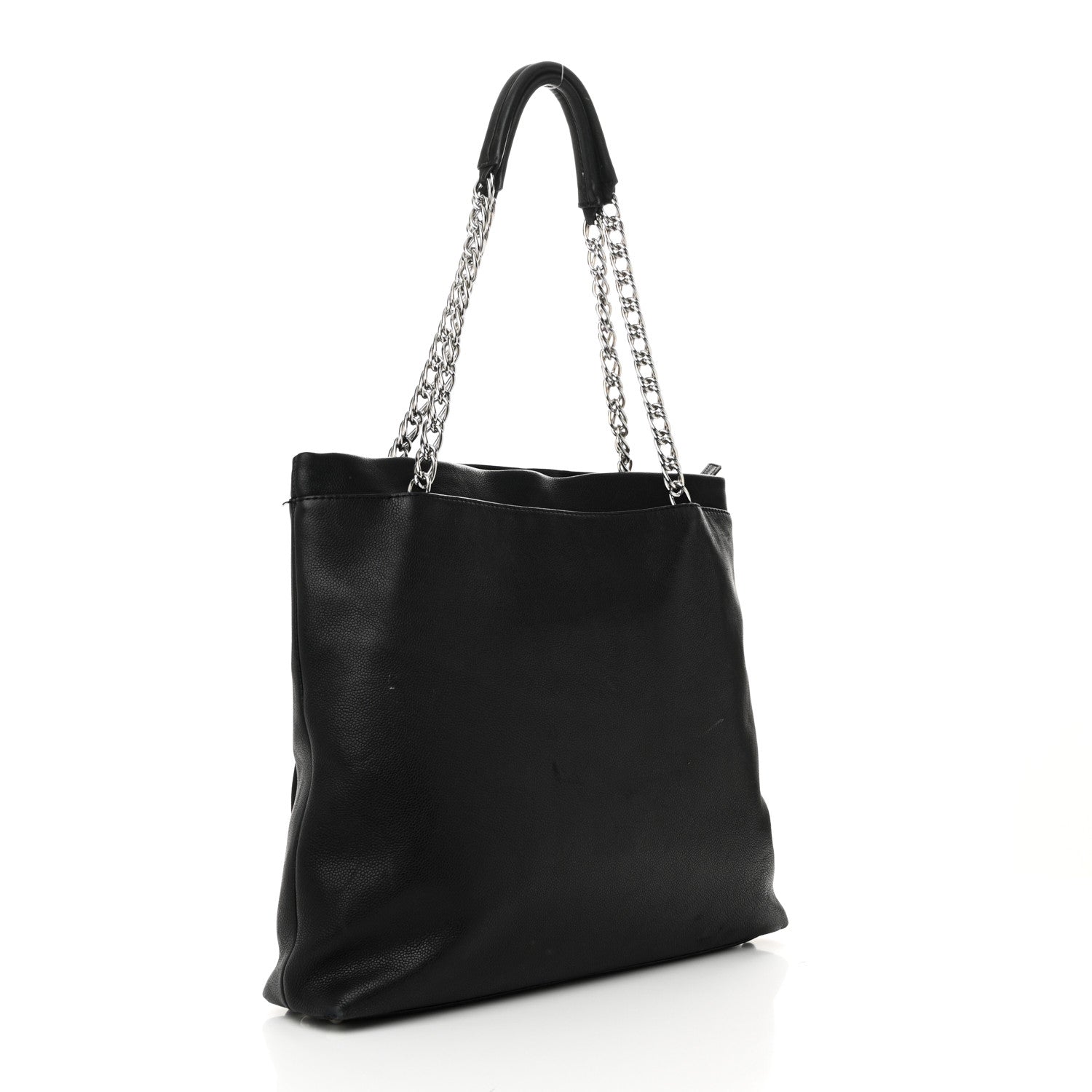Chanel Caviar Large CC Tuck Tote Black 3 of 11