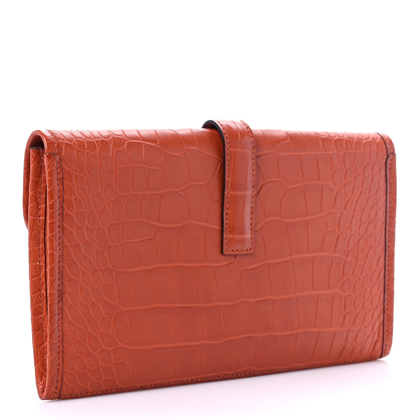 Matte Alligator Jige Duo Clutch