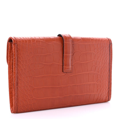 Hermes Matte Alligator Jige Duo Clutch 4 of 12