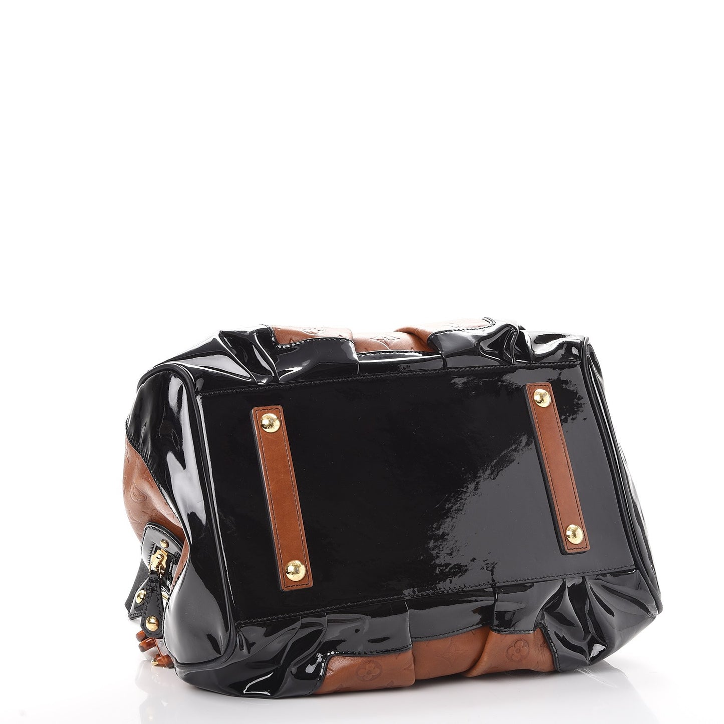Cuir Embossed Monogram Stephen Bag Fauve