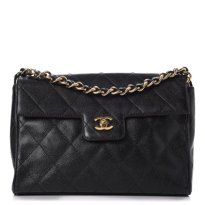 Chanel Caviar Quilted Medium Single Flap Black 1 of 9