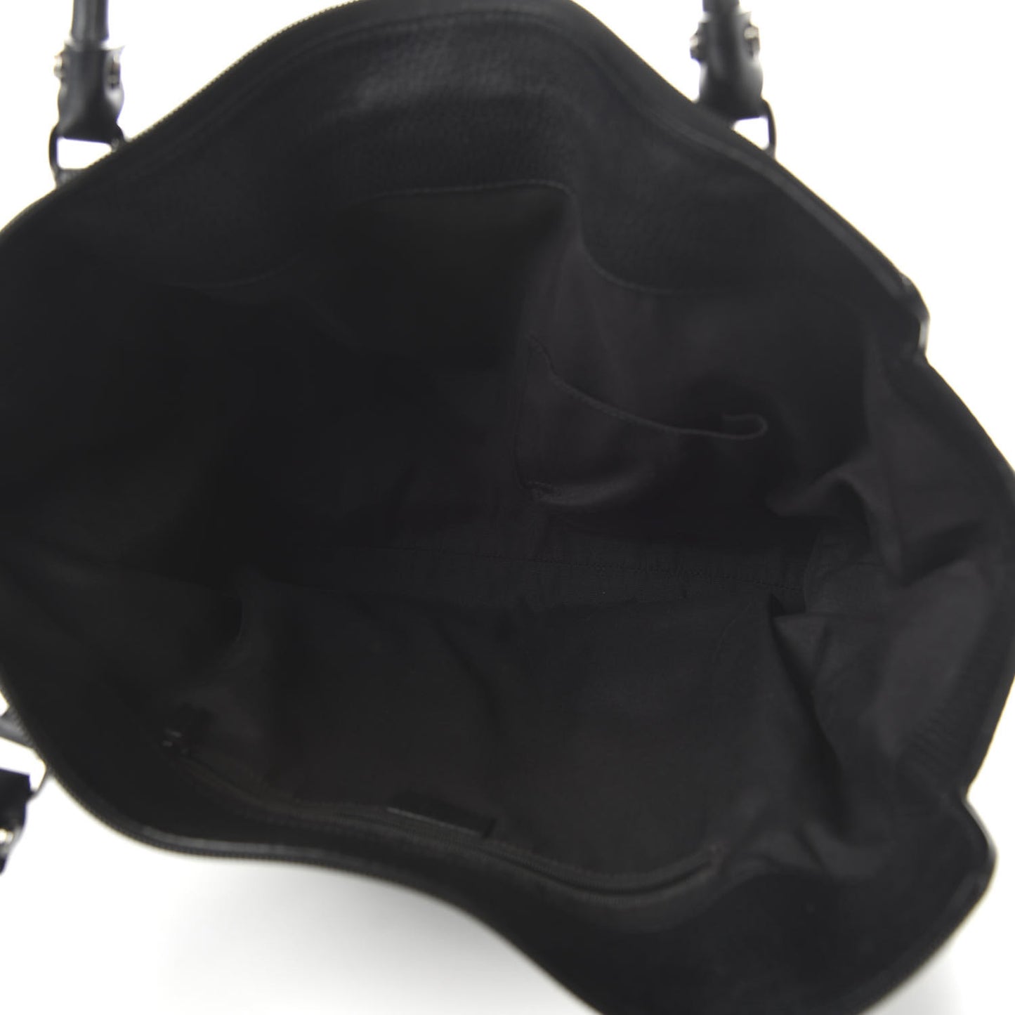 Denim Monogram Large D Ring Tote Black
