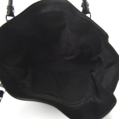Gucci Denim Monogram Large D Ring Tote Black 5 of 10