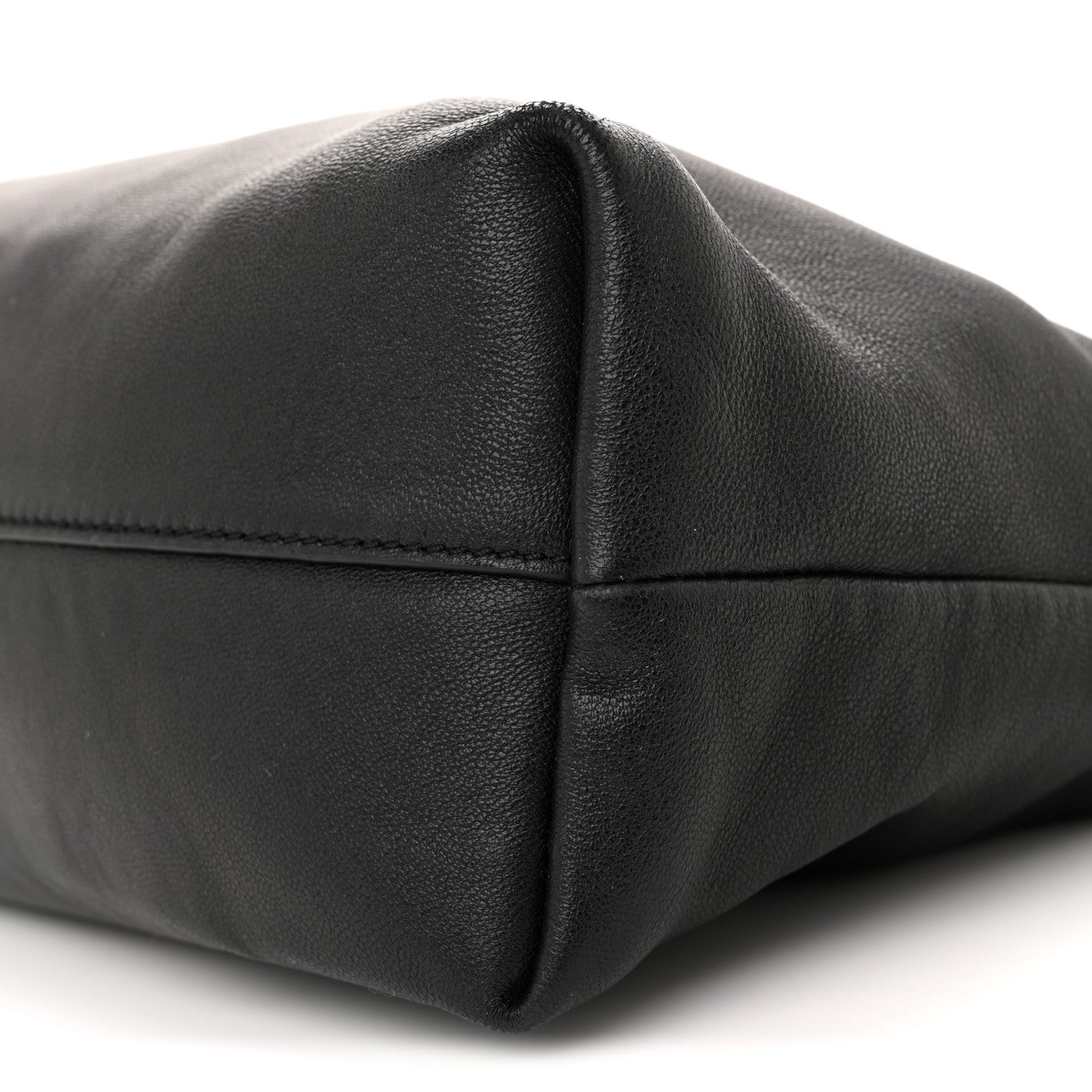 Loewe Mellow Nappa Medium Donut Chain Flamenco Knot Clutch Black 10 of 11