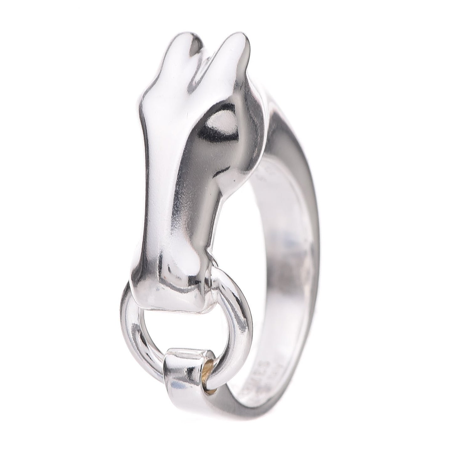 Sterling Silver Small Galop Ring 57 8