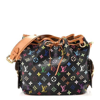 Louis Vuitton Monogram Multicolor Petit Noe Black 1 of 12