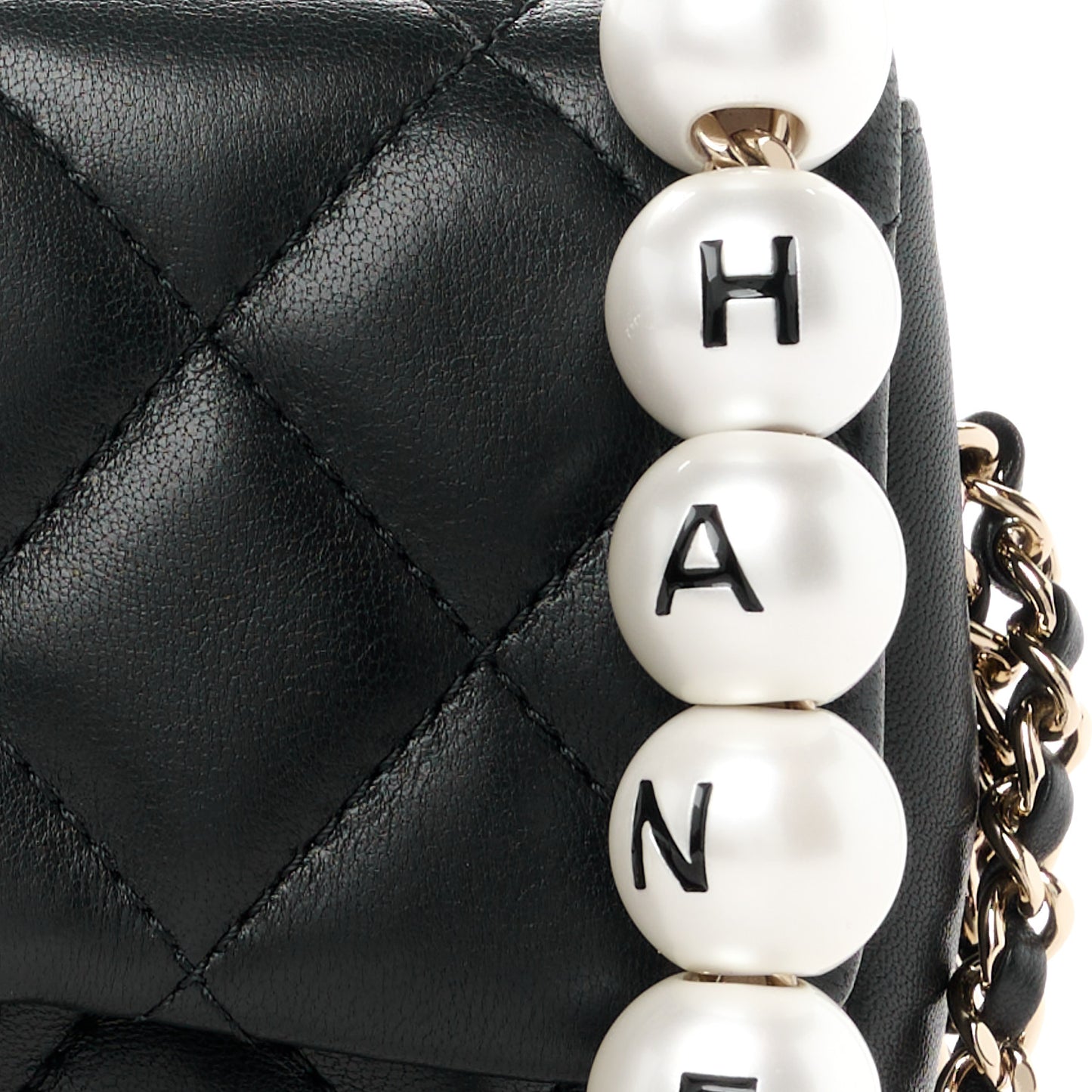 Lambskin Quilted Mini My Precious Flap Black