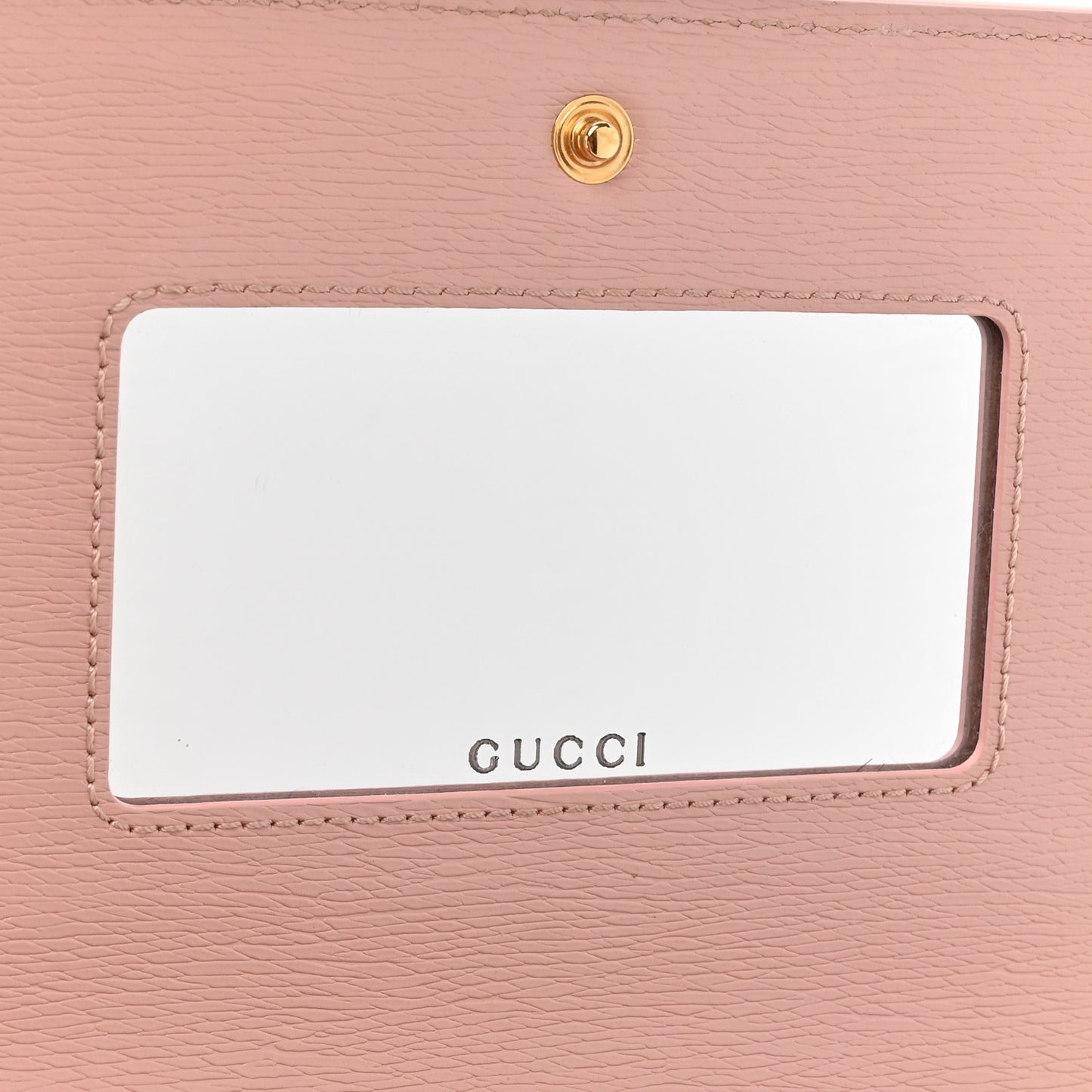 Textured Calfskin Script Logo Wallet On Chain Light Pink