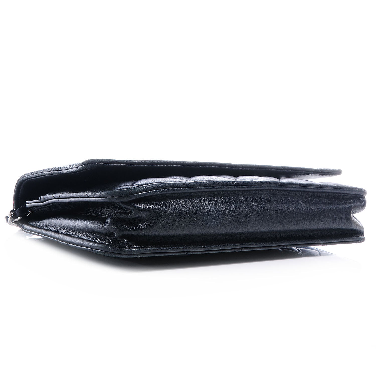 Chanel Lambskin Quilted Wallet On Chain Black 4 of 9