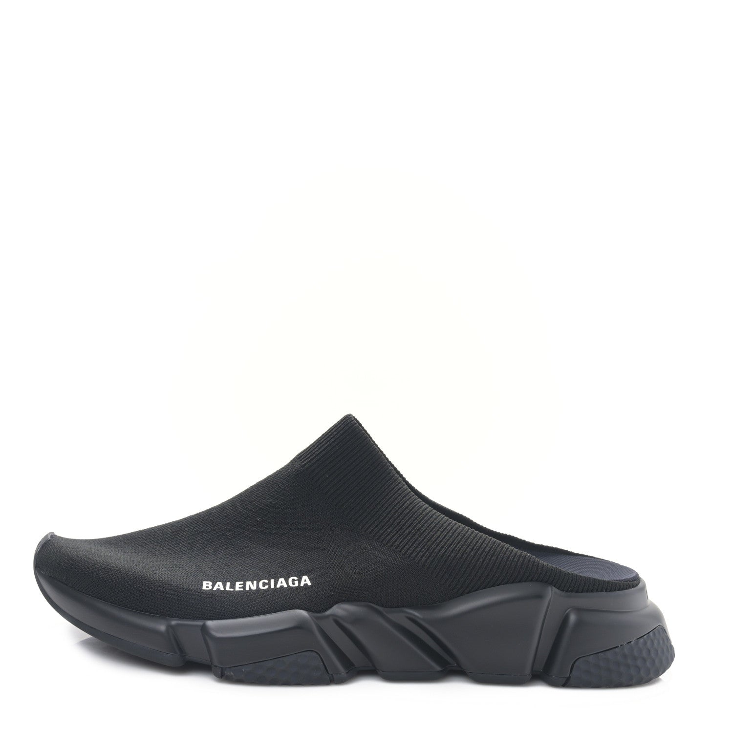 Balenciaga Neoprene Knit Womens Speed Sneakers Mules 44 Black 1 of 7