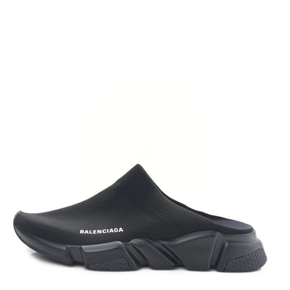 Balenciaga Neoprene Knit Womens Speed Sneakers Mules 44 Black 1 of 7
