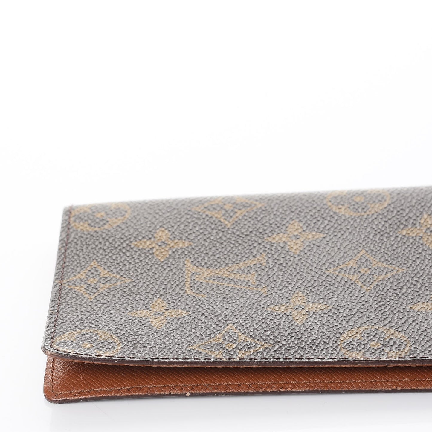 Monogram Porte Chequier Cartes Credit European Checkbook Wallet