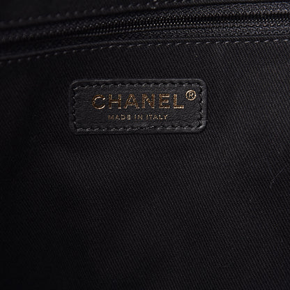 Chanel Woven Straw Raffia Small Deauville Tote Black 6 of 11