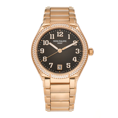 Patek Philippe 18K Rose Gold Diamond 26mm Twenty-4 Automatic Watch Brown 7300/1200R-001 1 of 5