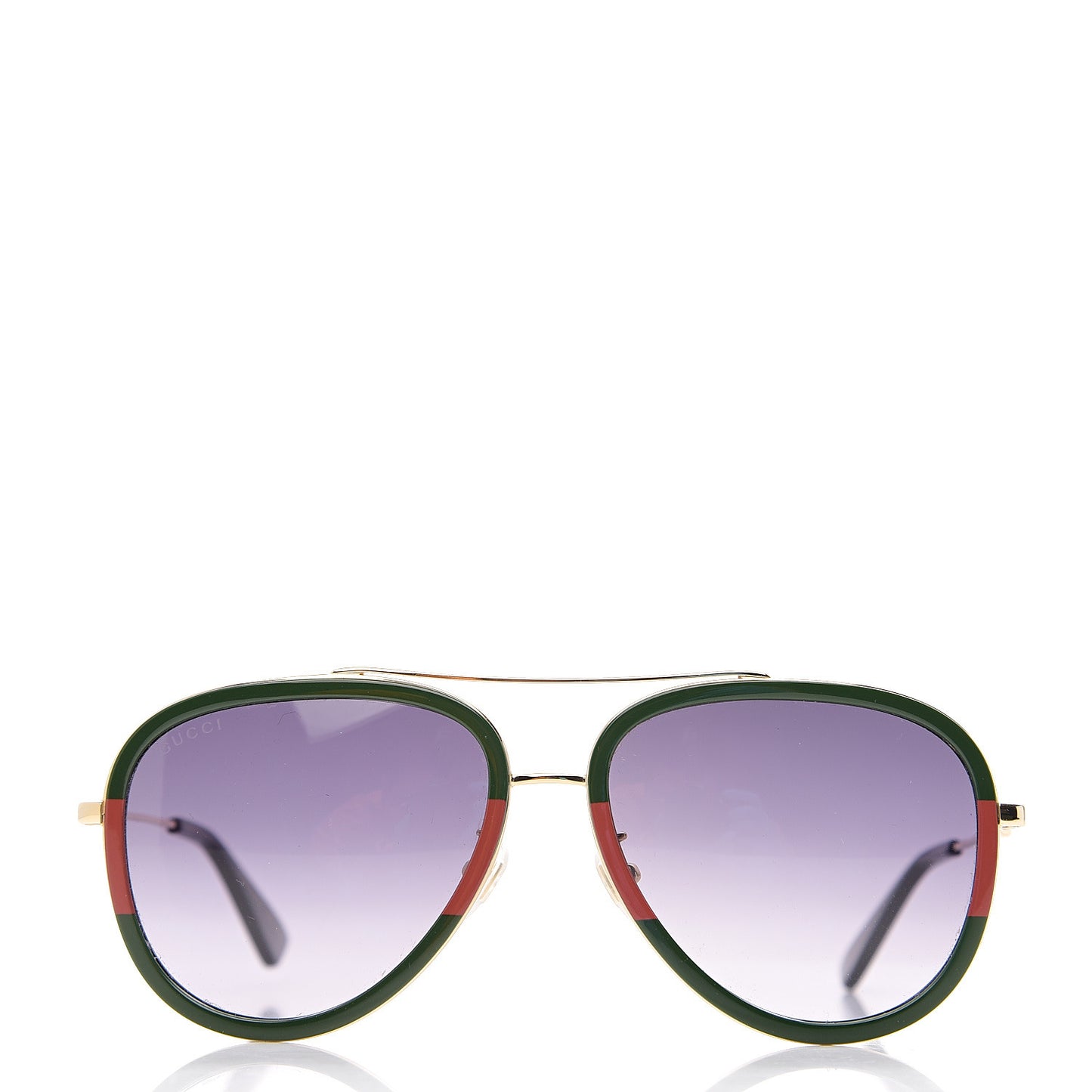 Web Aviator Sunglasses GG0062S Green Red