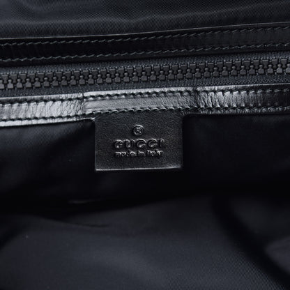 Gucci Techno Canvas GucciGhost Double Buckle Backpack Black New Acquamarine 5 of 9