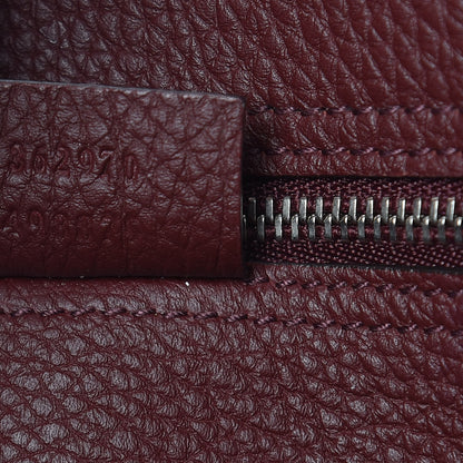 Gucci Soft Calfskin Medium Jackie Top Handle Bag Bordeaux 7 of 12