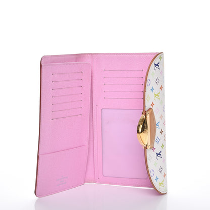 Louis Vuitton Monogram Multicolor Eugenie Wallet White Litchi 5 of 8
