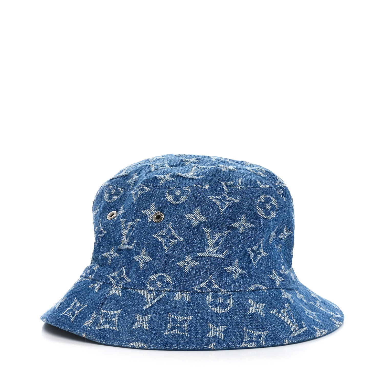Louis Vuitton Monogram Denim Transformable Bob Bucket Hat 60 Blue 1 of 15