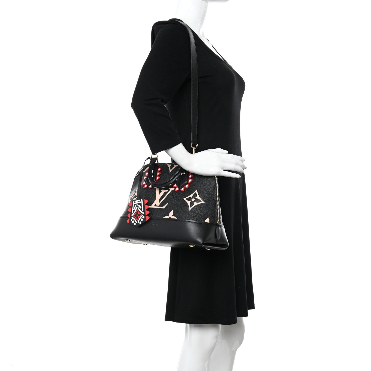 Louis Vuitton Empreinte Monogram Giant Crafty Alma PM Black Creme 2 of 9