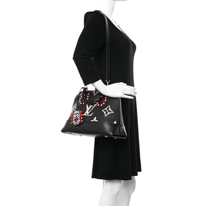 Louis Vuitton Empreinte Monogram Giant Crafty Alma PM Black Creme 2 of 9