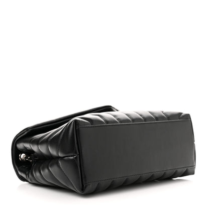 Saint Laurent Calfskin Y Quilted Monogram Small Loulou Chain Satchel Black 4 of 10