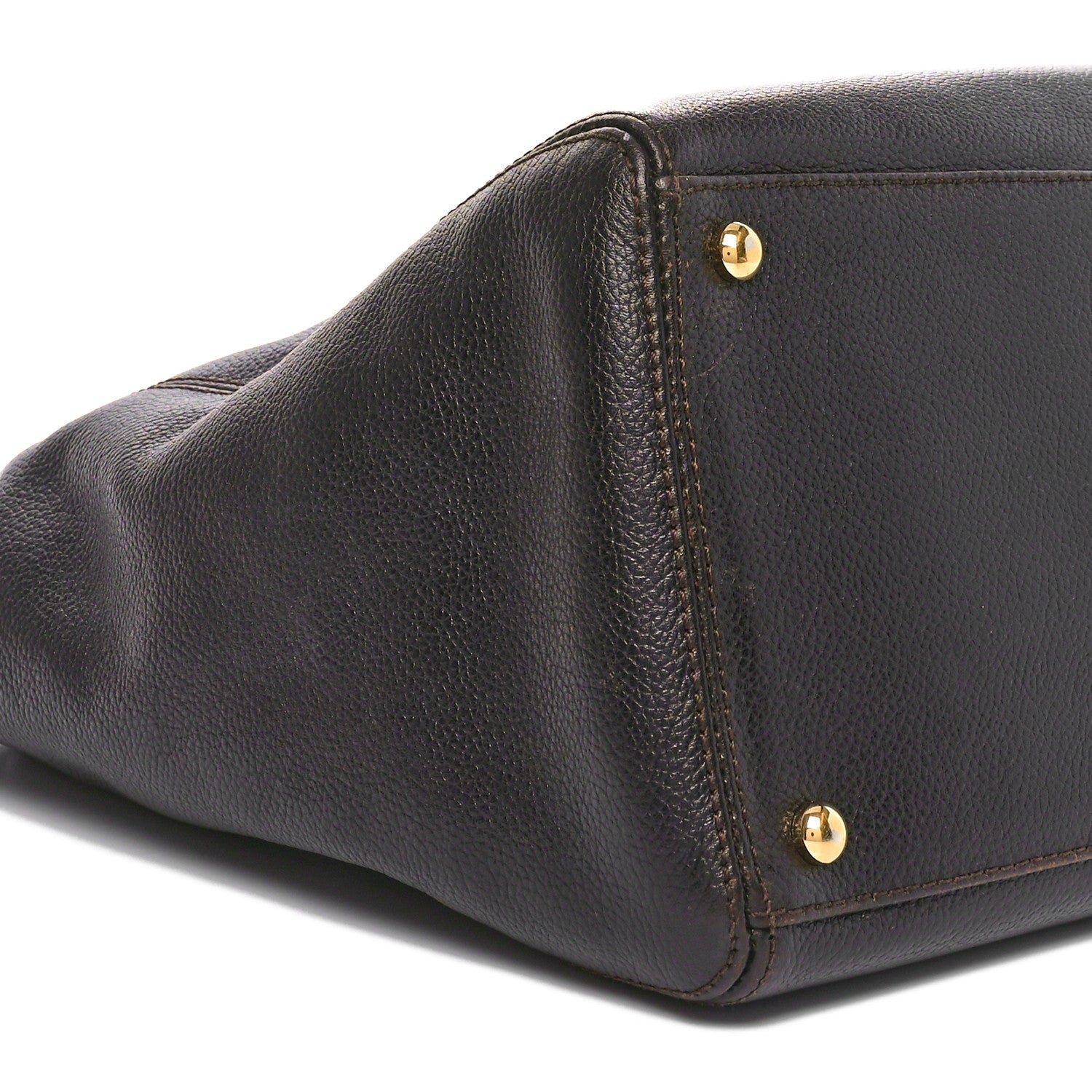 Chanel Calfskin Cerf Executive Shopper Tote Brown 9 of 10