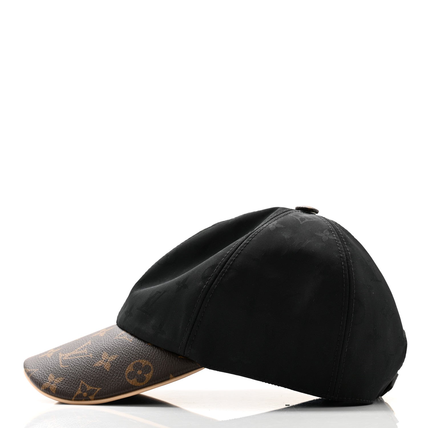Louis Vuitton Polyester Silk Monogram LV Get Ready Cap L Black 4 of 8