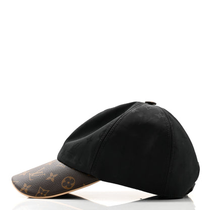 Louis Vuitton Polyester Silk Monogram LV Get Ready Cap L Black 4 of 8
