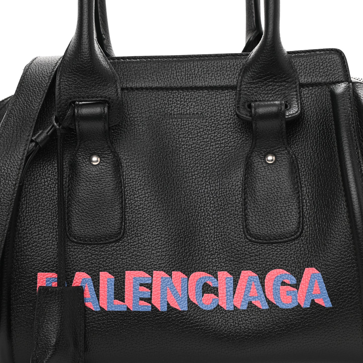 Grained Calfskin Monday Bowler S Black