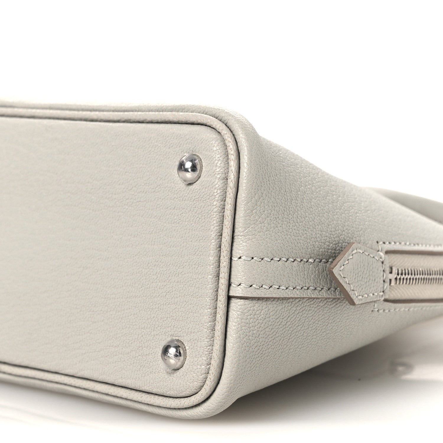 Hermes Chevre Mysore Mini 1923 Bolide Gris Perle 10 of 11