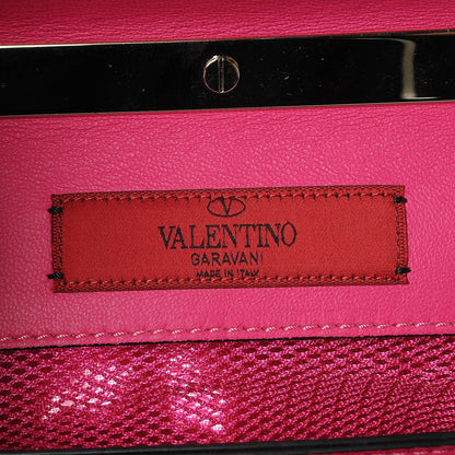 Valentino Garavani Nappa Lace Girello Flap Pop Fuxia 7 of 8