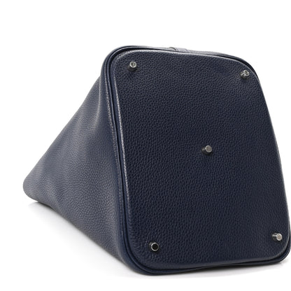 Hermes Taurillon Clemence Picotin Lock 26 GM Bleu Nuit 8 of 9
