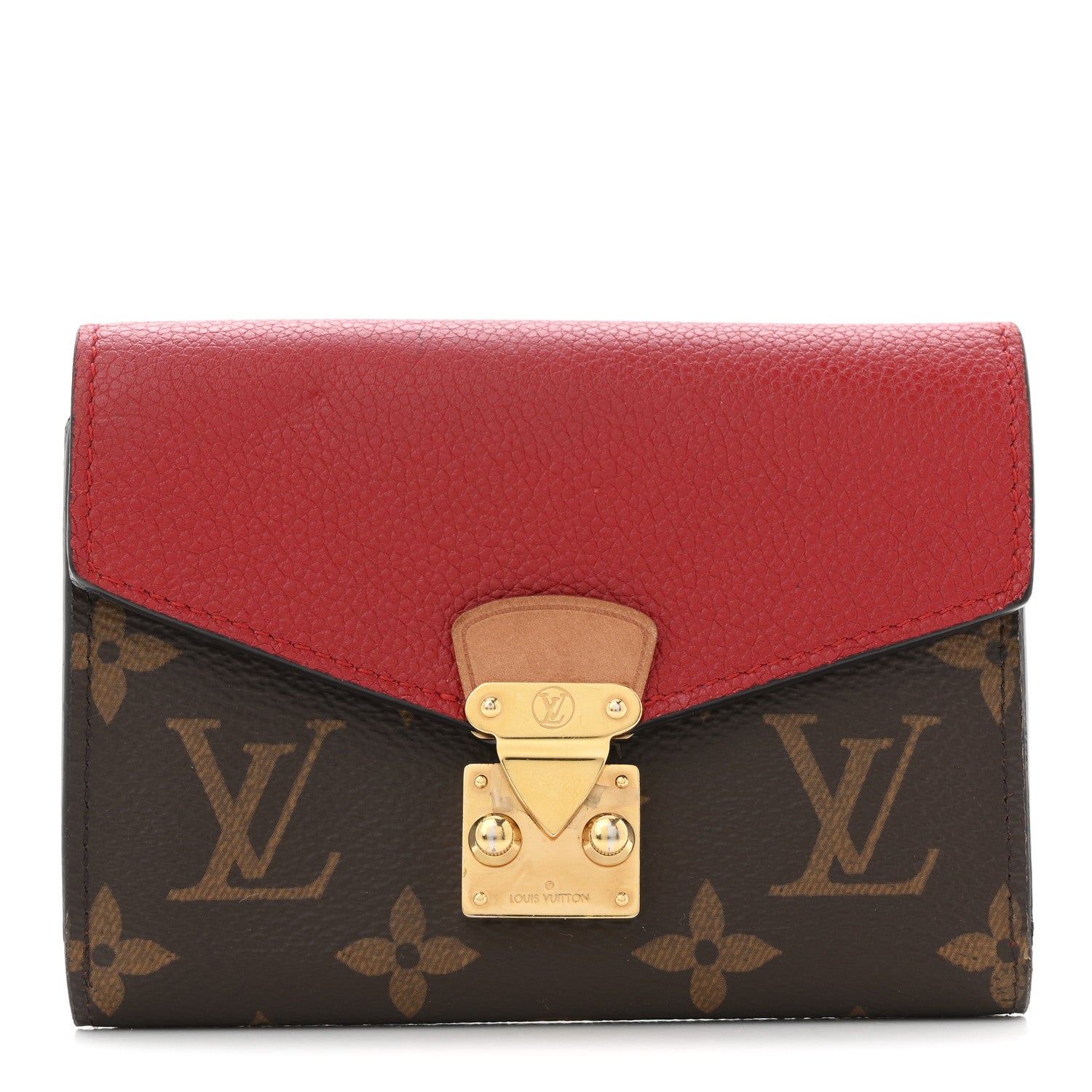 Louis Vuitton Monogram Pallas Compact Wallet NM Cerise 1 of 9