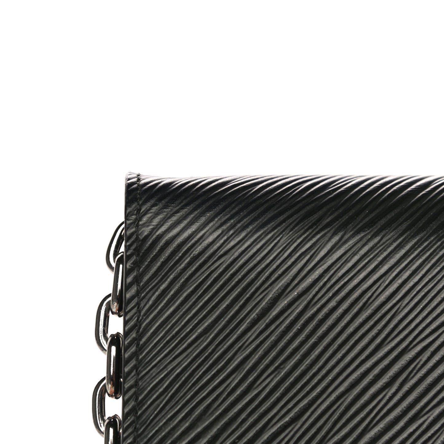 Epi Twist Chain Wallet Black